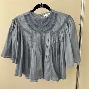 Rebecca Taylor blue top